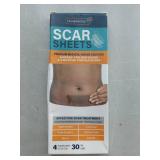 APPEARS NEW - NUVADERMIS Silicone Scar Sheets â Extra Long Medical-Grade Scar Sheets for C-Section, Tummy Tuck, Keloid, and Surgical Scars â Reusable and Effective â Pack of 4 â Me