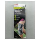 APPEARS NEW - CVS Health Adjustable Stabilizing Knee Support, Moderate Support. (One Size Fits All)