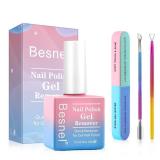 FACTORY SEALED - Gel Nail Polish Remover, Professional Gel Polish Remover for Nails Non-Irritating Easily & Quickly Remove Nail Polish, Gel Remover Tools Kit Nail File Cuticle Pusher Nail File Grit