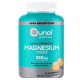 FACTORY SEALED - Qunol Minerals Extra Strength Magnesium Citrate - 60 (Expiration: 8/2025)