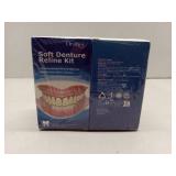 FACTORY SEALED - Soft Denture Reline Kit, Comfortable Silicone Reliner for Upper & Lower Dentures, Easy DIY Fit, 2 Pack