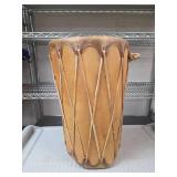 Real indian hand-crafted drum. Very nice and great sound