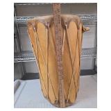 Real indian hand-crafted drum. Very nice and great sound