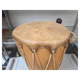 Real indian hand-crafted drum. Very nice and great sound