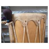 Real indian hand-crafted drum. Very nice and great sound