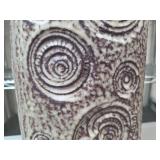 Ceramic Floor Vase with Spiral Design