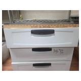 3-Drawer Plastic Storage Unit