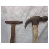 Old Hand Tools - Claw and Cross Pein Hammers