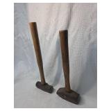 Lot of 2 small sledgehammers
