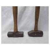 Lot of 2 small sledgehammers