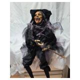 Massive Flying Witch Halloween Decoration