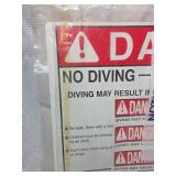 Swimming Pool No Diving Warning Sign