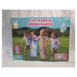 2 in 1 Easter Sack and Spoon Race Game Set