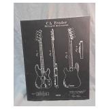 Fender Guitar Patent Canvas Art