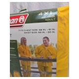 Coleman Adult Rain Suit 4XL PVC/Nylon Waterproof Set