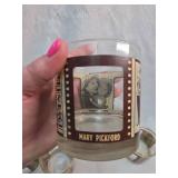 1920s Silent Film Star Drinking Glass Set
