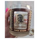 1920s Silent Film Star Drinking Glass Set