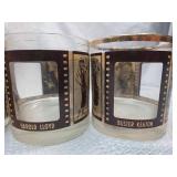 1920s Silent Film Star Drinking Glass Set