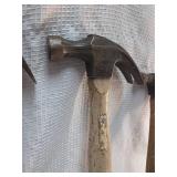 Set of 3 Wood Handle Claw Hammers