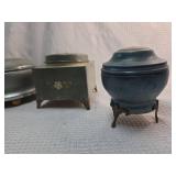 Decorative Metal Music Boxes with Painted Scenes