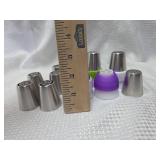 Lot of cake decorating Tips with Couplers