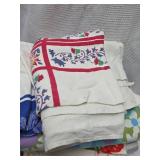 Mixed Pattern Vintage Fabric and Tableclothes