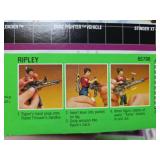 Vintage Action Figure cardboard back packaging. Lot of 7.