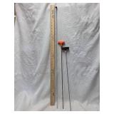 Lot of 3 rifle cleaning shafts