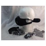 Reusable face mask featuring dual breathing valves, adjustable ear straps, and washable fabric construction. Includes multiple mask pieces in sealed packaging