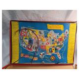 Jaemar Electric Map of the United States Educational Set