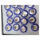 BLUE 1960s MLB Baseball Pin Collection