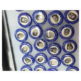 BLUE 1960s MLB Baseball Pin Collection