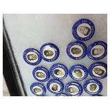 BLUE 1960s MLB Baseball Pin Collection