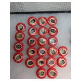 RED 1950s MLB Player Pin Collection