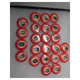 RED 1950s MLB Player Pin Collection