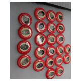 RED 1950s MLB Player Pin Collection