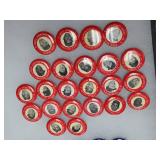 RED 1950s MLB Player Pin Collection