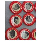 RED 1950s MLB Player Pin Collection