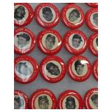 RED 1950s MLB Player Pin Collection