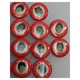 RED 1950s MLB Player Pin Collection