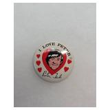 1967 I Love Peter Monkees Fan Pin