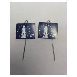 6th War Loan Drive Patriotic Pins