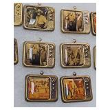Antique TV Show Miniature Television Charm Set