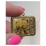 Antique TV Show Miniature Television Charm Set
