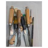 Wood Handle Chisel and File Set