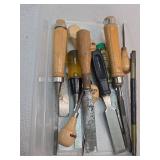 Wood Handle Chisel and File Set