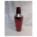 Red Metallic Cocktail Shaker
