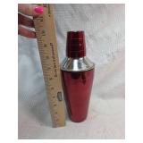 Red Metallic Cocktail Shaker
