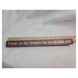 Friends Like Therapists Wooden Sign