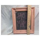 Decorative Chalkboard Set with Pink and Peach Frames